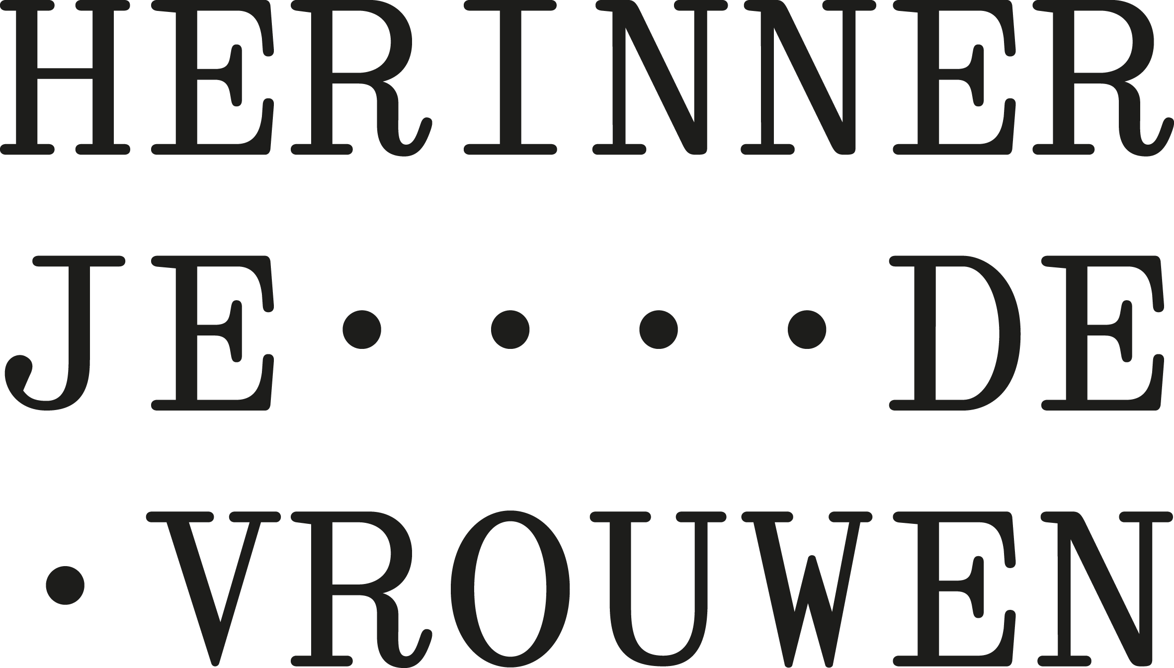 Logo - Herinner je de vrouwen